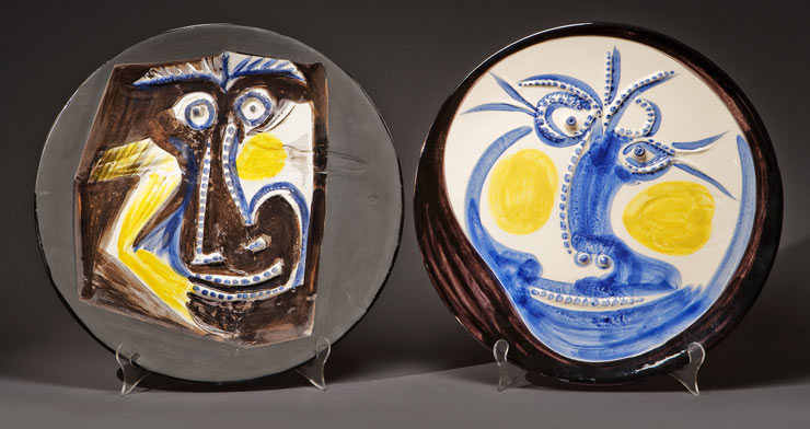 Picasso Ceramic plate - Madoura Edition, Vallauris ceramics